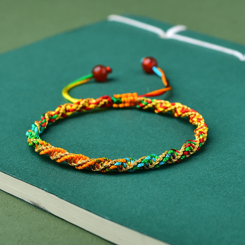 KarmaRipple's Colorful Rope Fortune Handcrafted Zongzi Talisman Bracelet p10