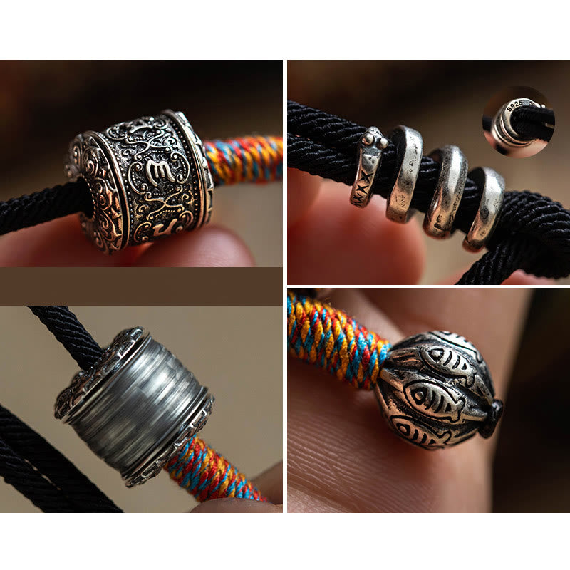 KarmaRipple's Tibetan Om Mani Padme Hum Carved Amulet Double Wrap Bracelet p15