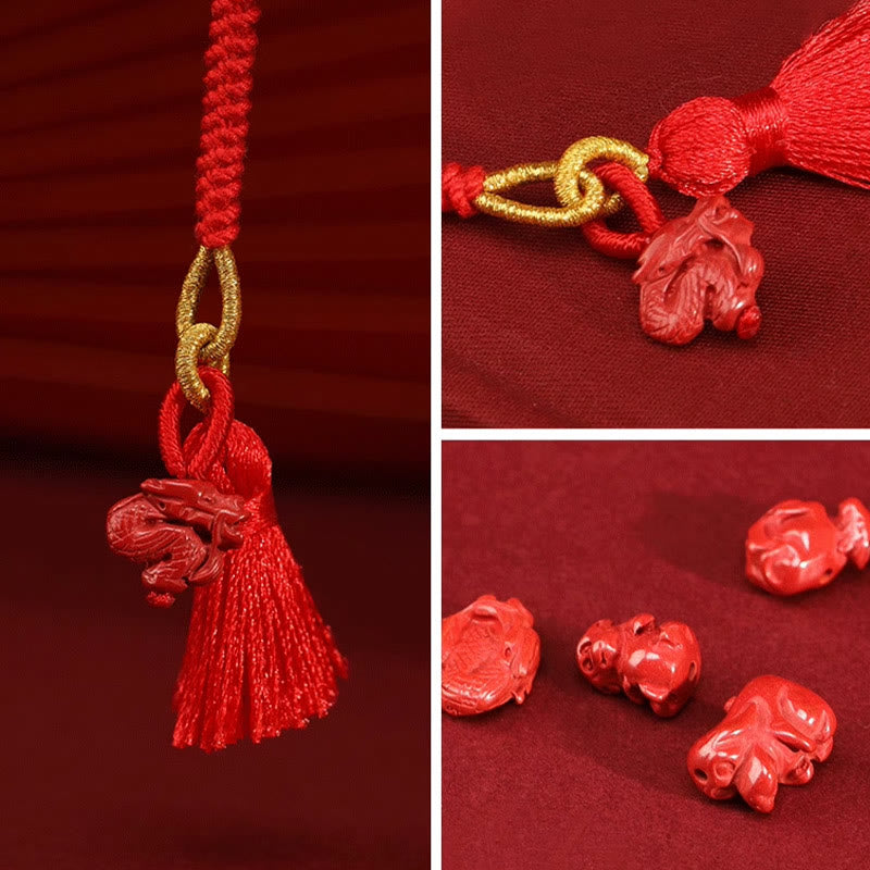 KarmaRipple's Authentic Cinnabar Dragon Blessing Red String Belly Chain p13