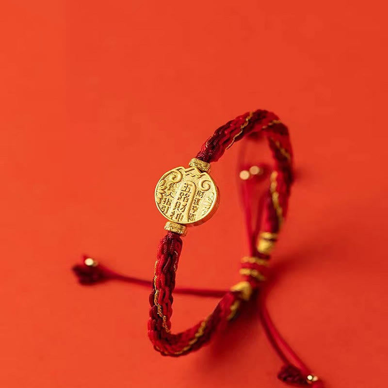 KarmaRipple's Five Directions Gods of Wealth Handmade Reincarnation Weave Protection String Braid Bracelet p7