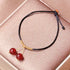 8mm Two Red Agate Bracelet