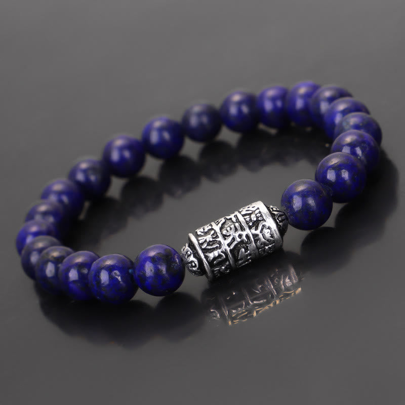 KarmaRipple's Authentic Lazurite Pietersite Unakite Om Mani Padme Hum Bead Positive Bracelet p8