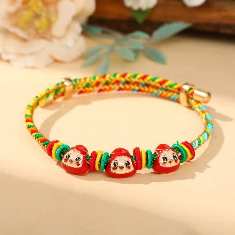 KarmaRipple's Colorful Rope Zongzi Pattern Fortune Handmade Child Adult Bracelet p30