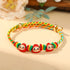 Golden Colorful Rope-Three Zongzi (Red)(Wrist Circumference 12-20cm)