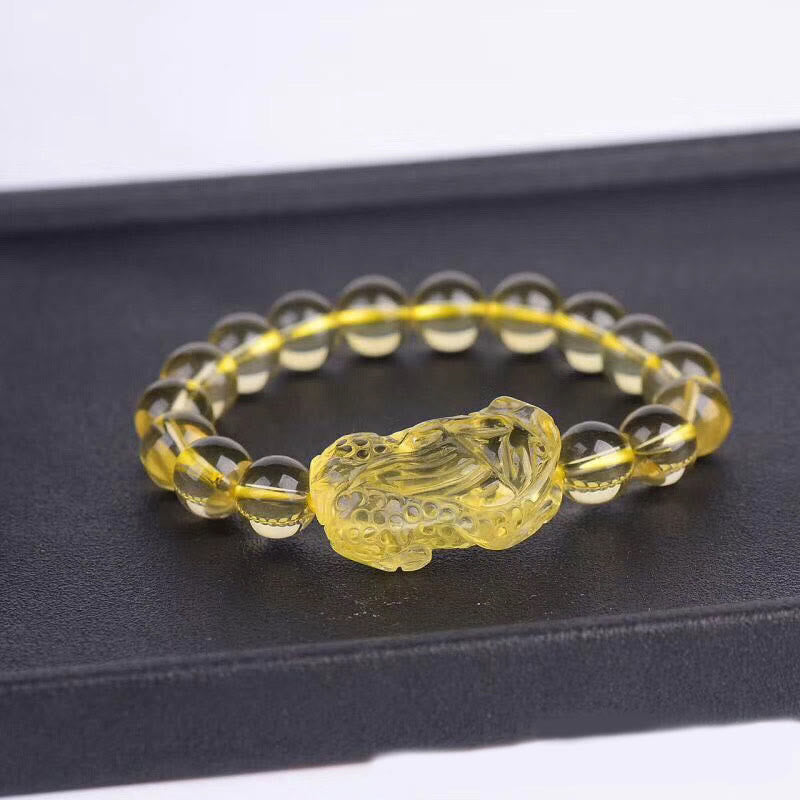 KarmaRipple's Authentic Citrine Pi Xiu Stretch Bracelet p4