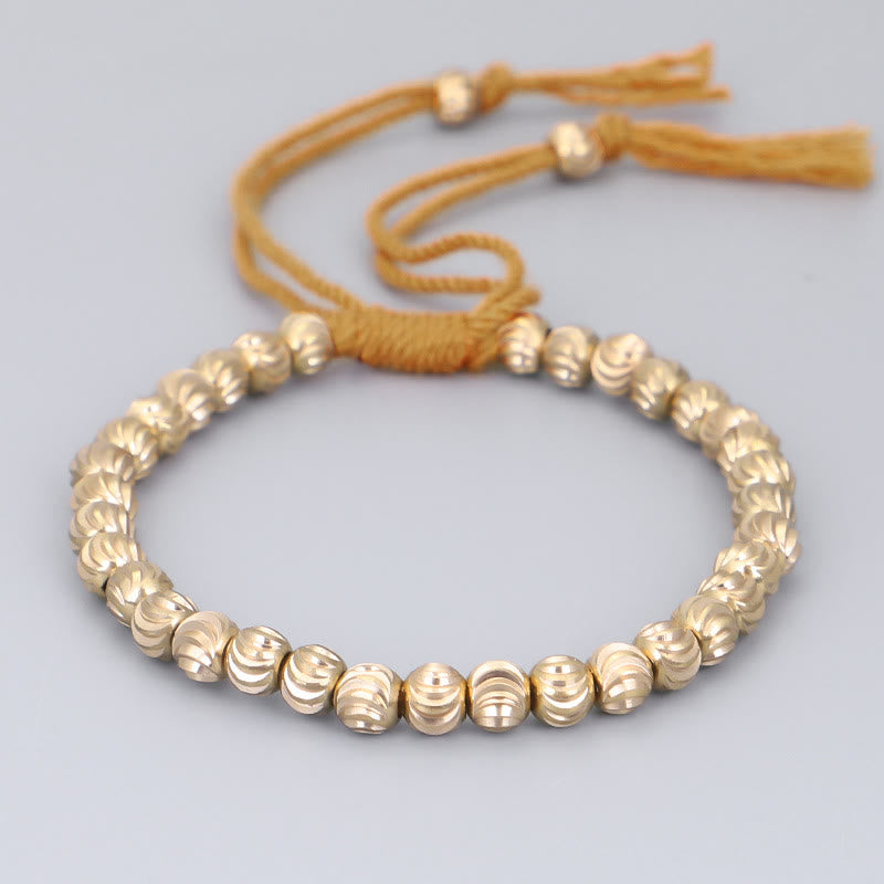 KarmaRipple's Tibetan Handmade Bronze Bead Fortune String Bracelet p6