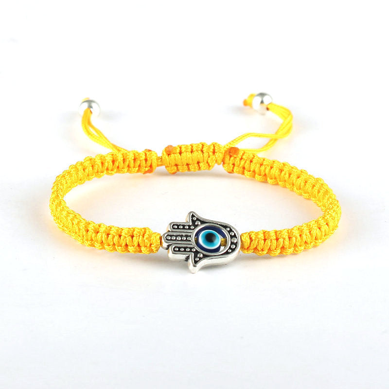 KarmaRipple's Handmade Hamsa Symbol Protection Fortune String Bracelet p17