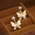 Sea Shell / Gray Pearl(925 Sterling Silver Posts)