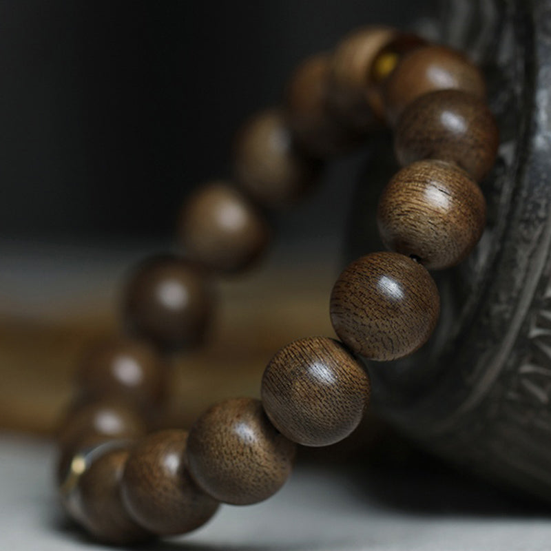 KarmaRipple's Chinese Zodiac Natal Buddha Kalimantan Agarwood Red Agate Amber 925 Sterling Silver Bracelet p8