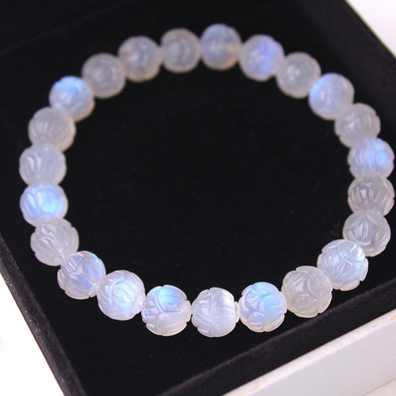 KarmaRipple's Authentic Moonstone Lotus Love Bracelet p8