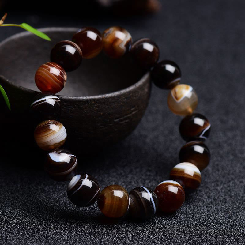 KarmaRipple's Tibetan Sardonyx Happiness Positive Bracelet p1