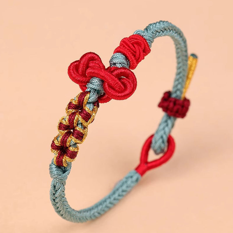 KarmaRipple's Handmade Wenchang Weave Fortune Strength Woven Rope Bracelet p5