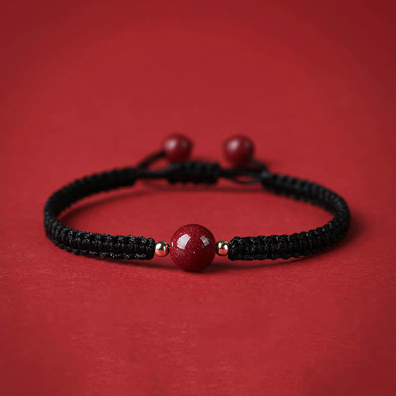 KarmaRipple's Fortunate Cinnabar Bead Blessing Red String Bracelet p3