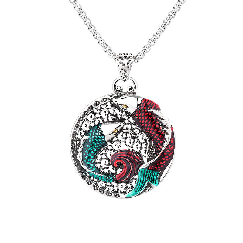 KarmaRipple's Tibetan Bronze Koi Fish Balancing Pendant p8