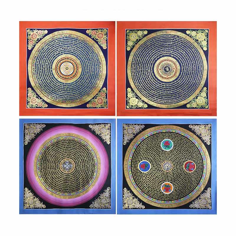 KarmaRipple's Tibetan Handmade Thangka Painting Spiritual Blessing Blind Box Random Color Pattern p17