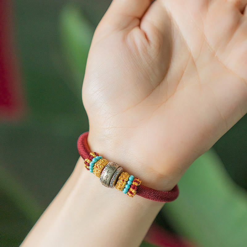 KarmaRipple's Handmade Tibetan Amulet King Kong Weave Fortune Protection Woven Bracelet p5