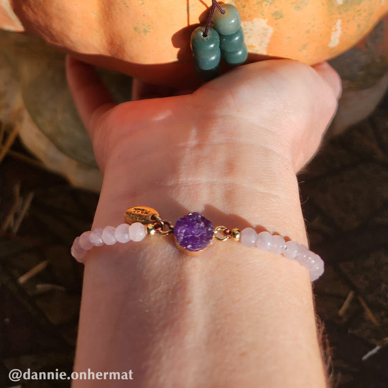 KarmaRipple's Authentic Gemstone Talisman Fortunate Balancing Bracelet p5