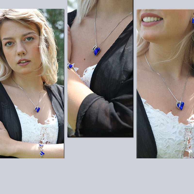 KarmaRipple's Buddhastoneshop Love Heart Birthstone Balancing Energy Pendant Necklace ( p23