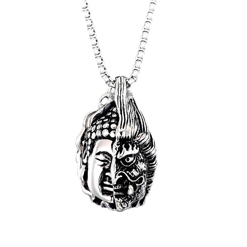 KarmaRipple's Half Buddha Half Devil Powerful Pendant p2