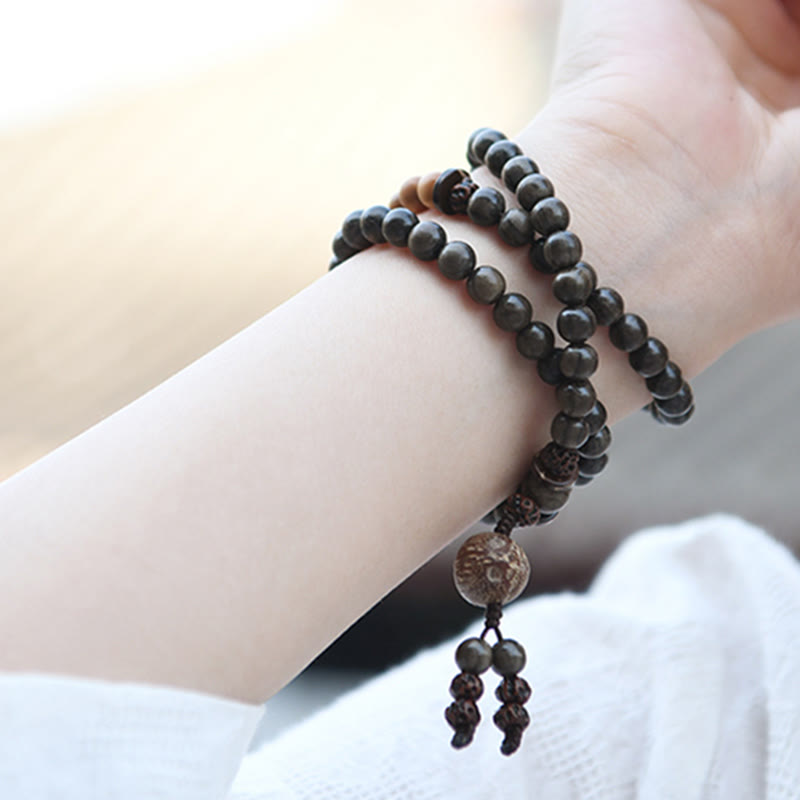 KarmaRipple's Tibetan Sandalwood Protection Talisman Mala Bracelet p28