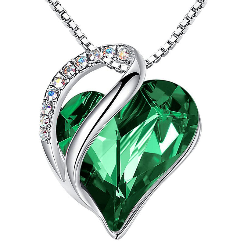 KarmaRipple's Buddhastoneshop Love Heart Birthstone Balancing Energy Pendant Necklace ( p13
