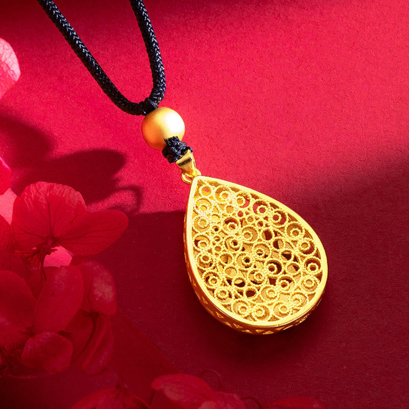 KarmaRipple's Koi Fish Lotus Flower Leaf Bronze Fortune Pendant Necklace p6