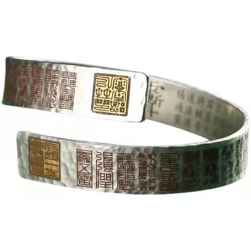 KarmaRipple's Letters Bronze Balance Balancing Cuff Bracelet Bangle p5