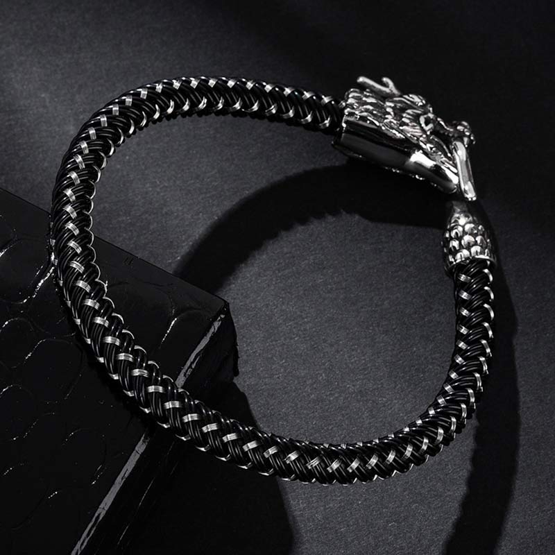 KarmaRipple's Dragon Titanium Steel Protection Fortune Bracelet p20