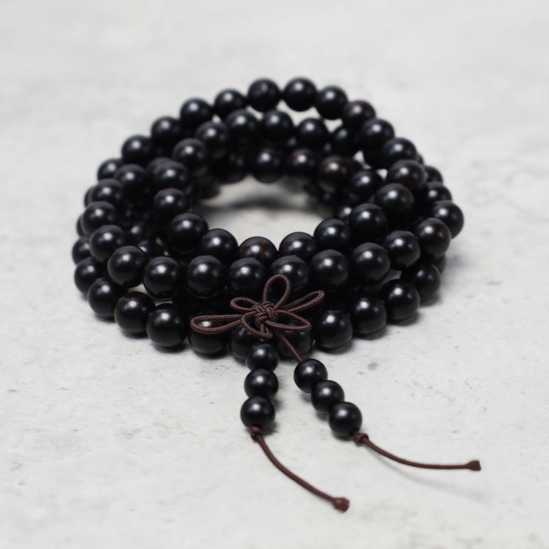 KarmaRipple's 108 Mala Beadwork Bracelet Prayer Meditation Sandalwood Elastic p2