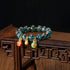 Light Blue / Gold Swallowing Beast Family / 10mm