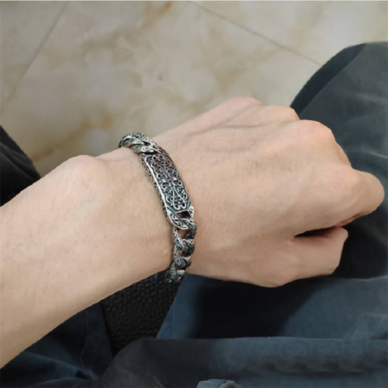 KarmaRipple's Vintage Patterns Engraved Balancing Bracelet p9