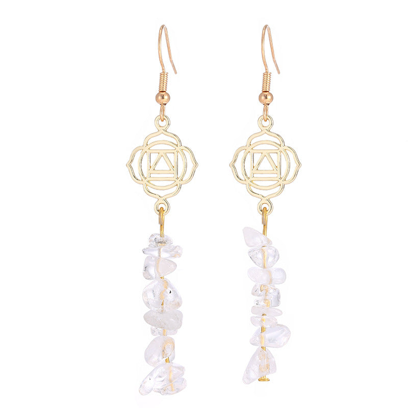 KarmaRipple's Balancing Crystals Zen Cairn Confidence Earrings ( p11