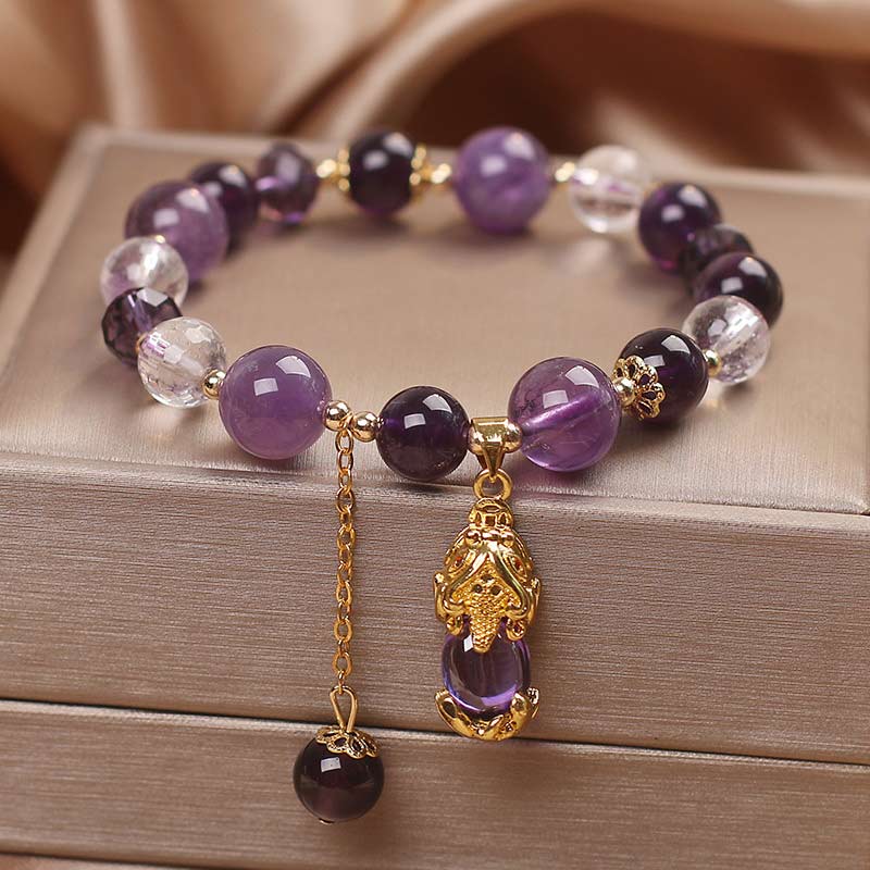KarmaRipple's Authentic Amethyst PiXiu Balancing Bracelet p1