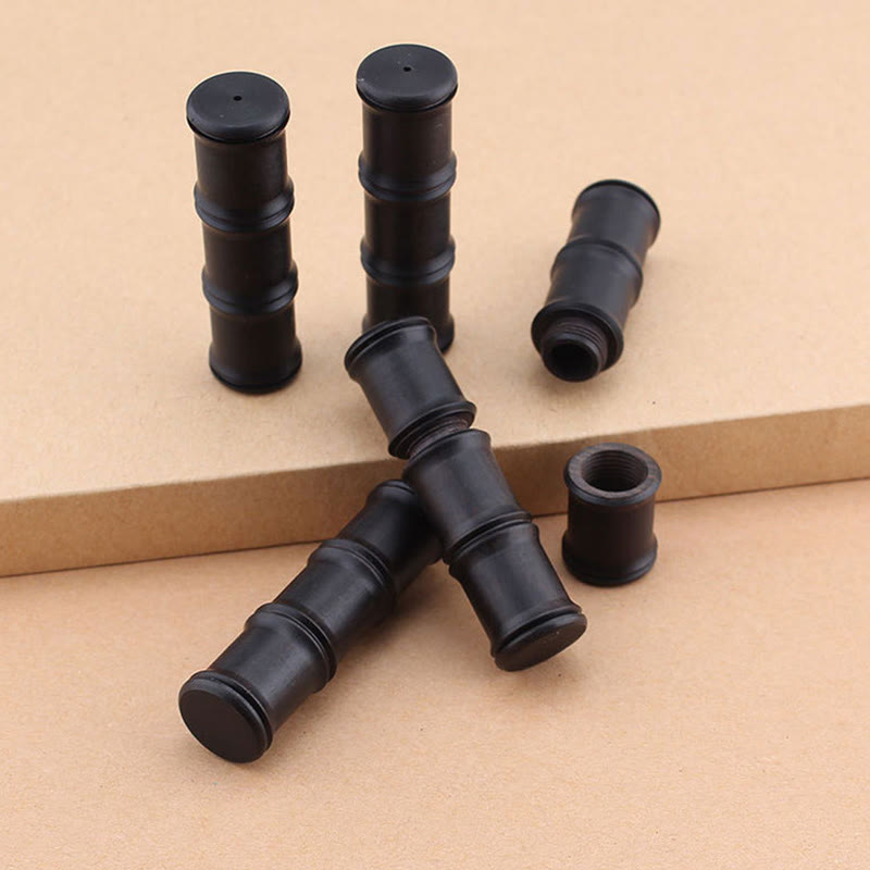 KarmaRipple's Ebony Wood Bamboo Pattern Ghau Prayer Box Peace Pendant Necklace p10