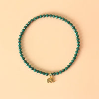 KarmaRipple's Authentic Malachite Elephant Anti-Anxiety Talisman Bracelet