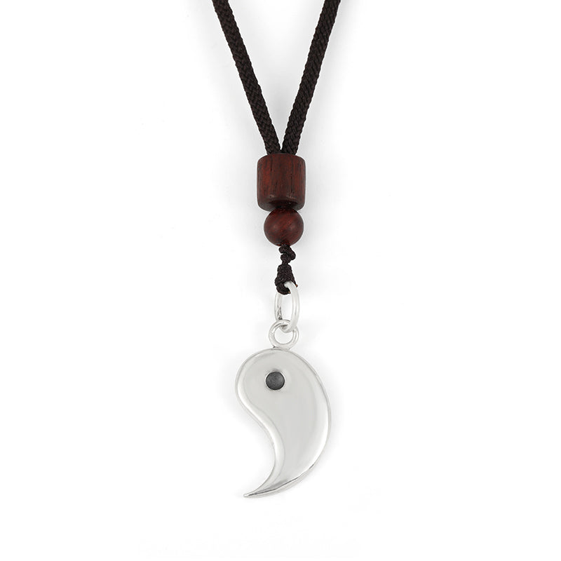 KarmaRipple's 990 Sterling Silver Yin Yang Balance Balance Pendant Necklace p21