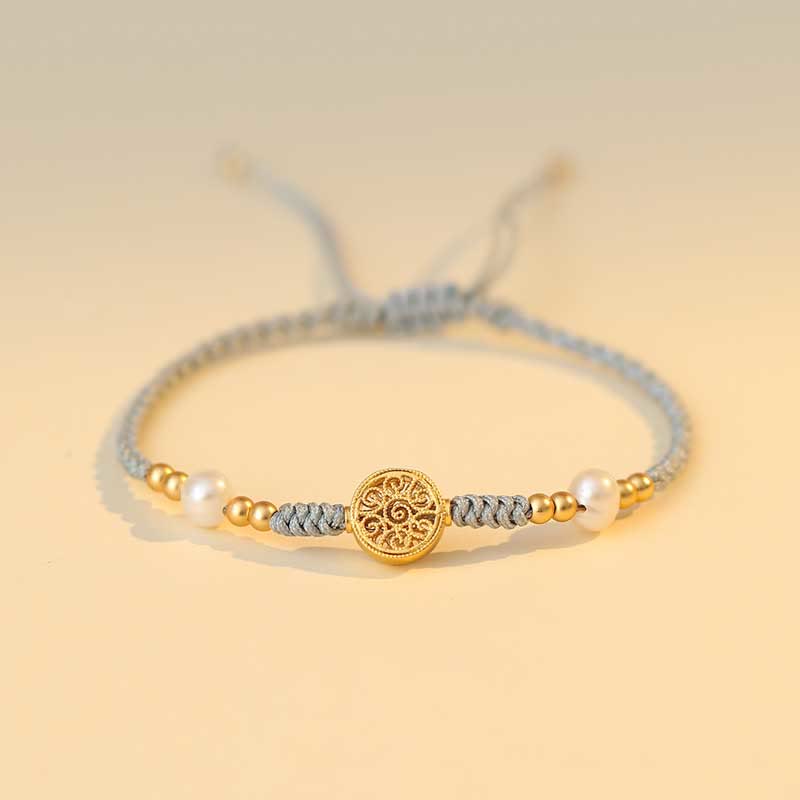 KarmaRipple's Bronze Coin Fortune Tree Fortune Strength Woven Bracelet p6