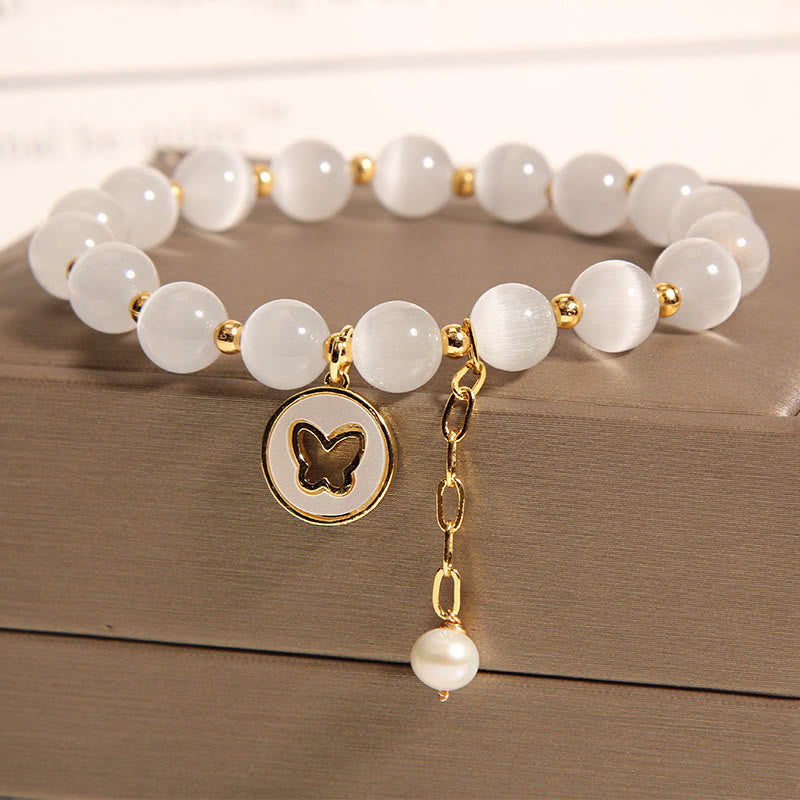 KarmaRipple's Cat's Eye Butterfly Talisman Love Bracelet p4