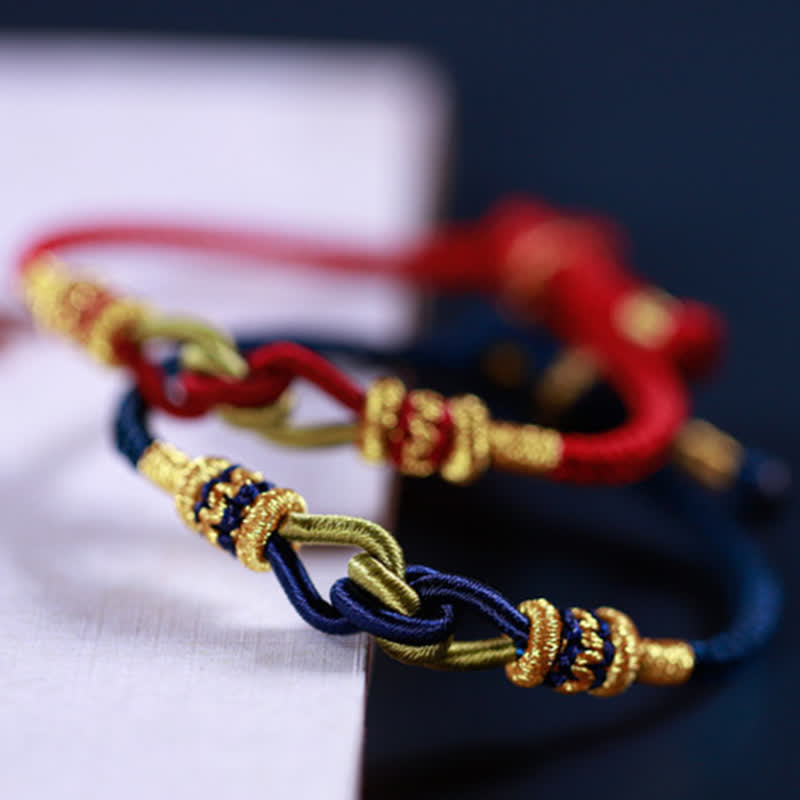 KarmaRipple's Handmade Knotting Faith Strength Braid String Bracelet p6