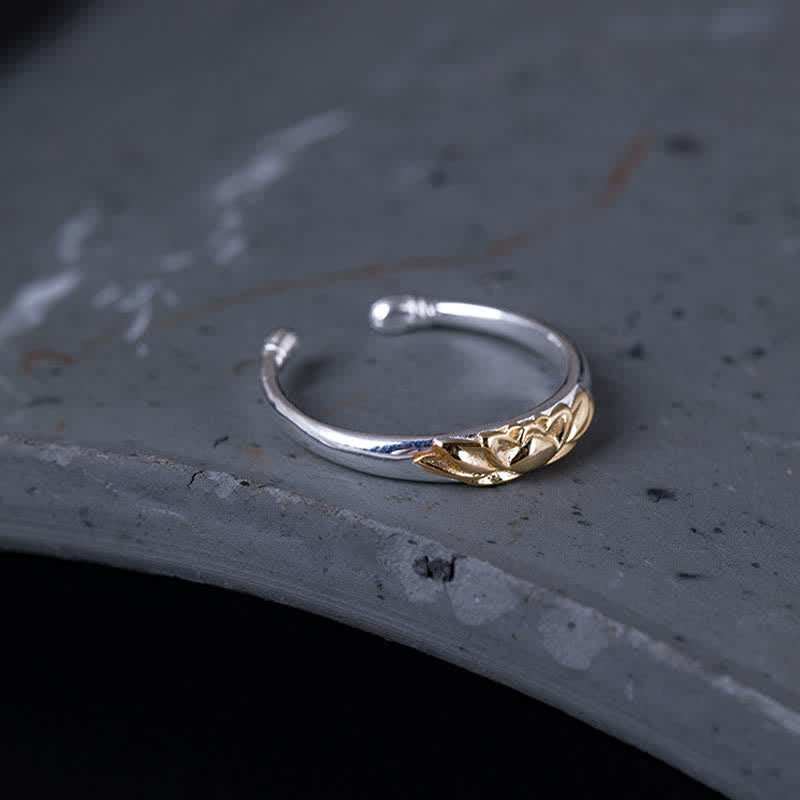KarmaRipple's 925 Sterling Silver Lotus Flower New Beginning Ring p5