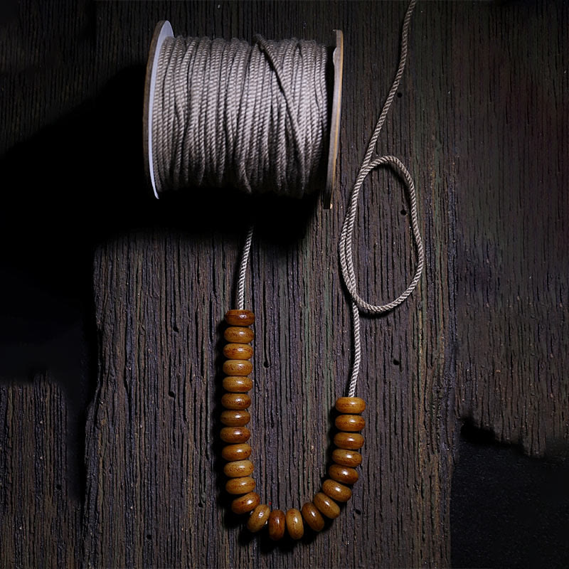 KarmaRipple's Tibet 108 Mala Beadwork Yak Bone Three-eyed Dzi Bead Keep Away Evil Spirits Bracelet p15