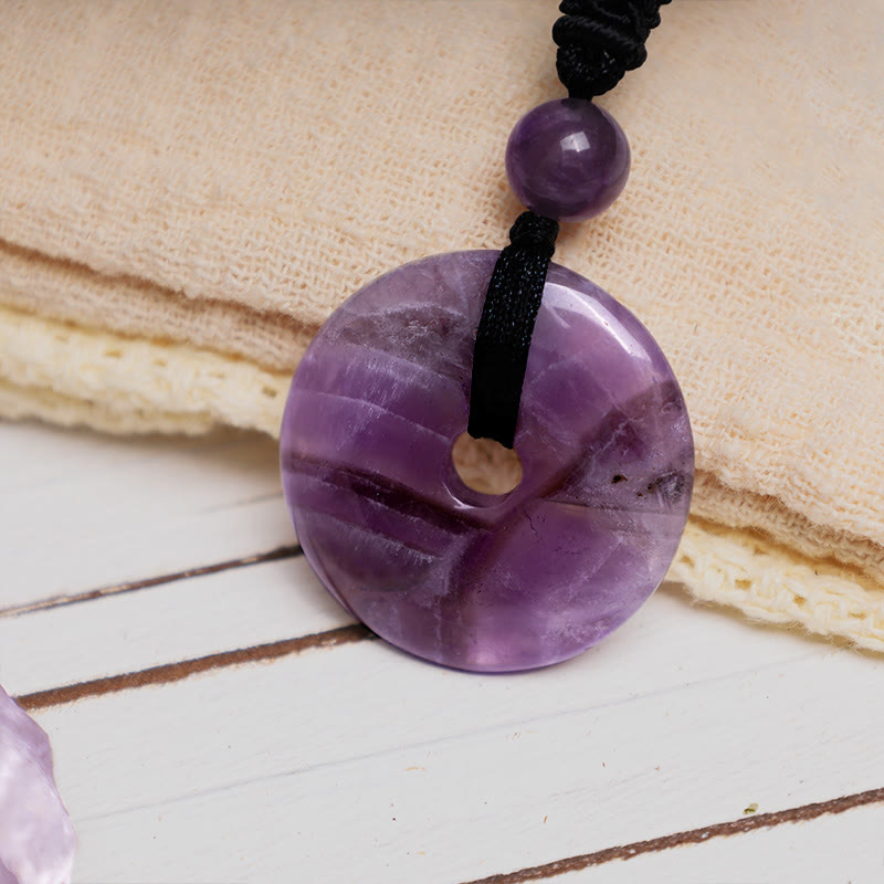 KarmaRipple's Fortunate Coin Necklace Balancing Gemstone Gemstone Pendant p39