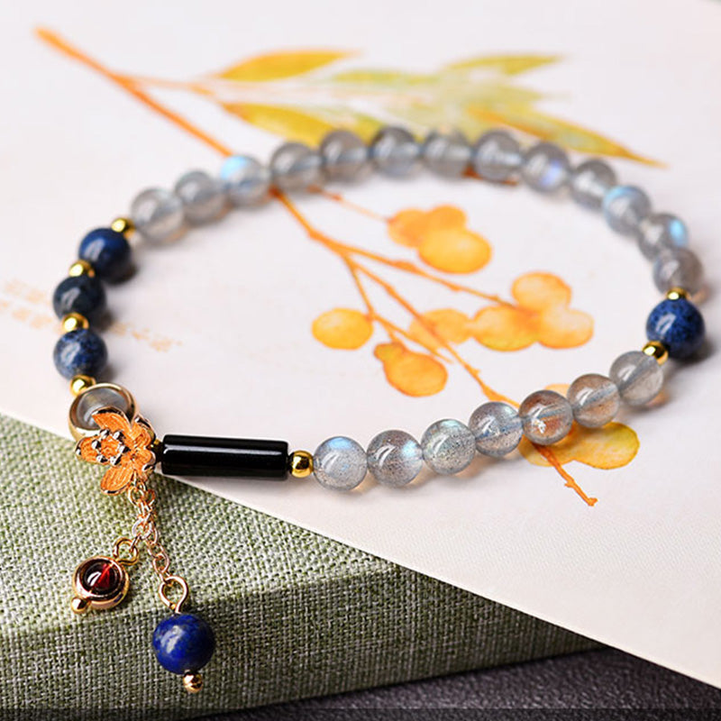 KarmaRipple's Moonstone Lazurite Calm Balancing Positive Bracelet p5