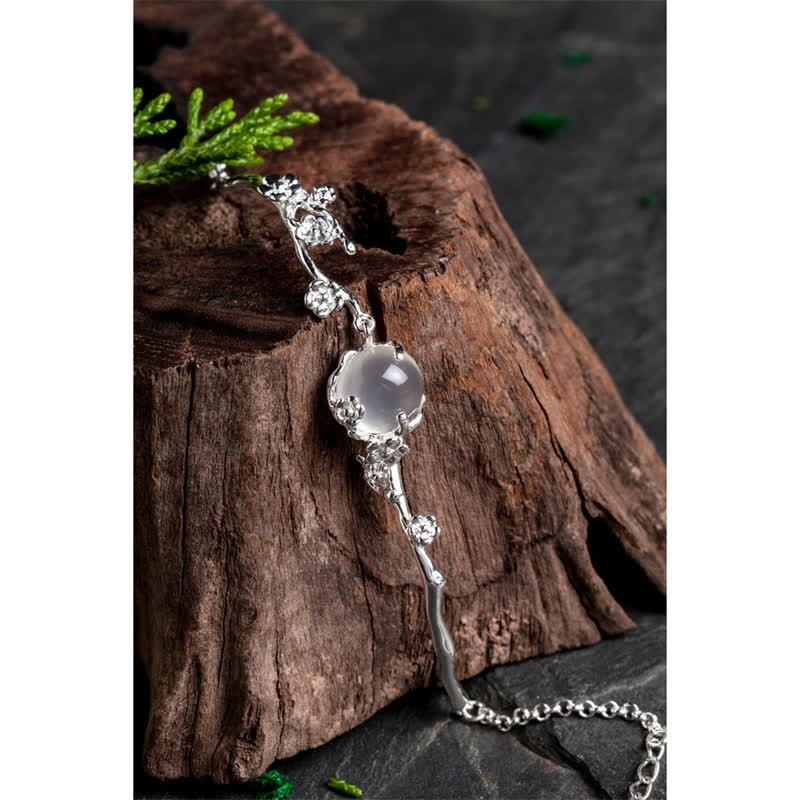 KarmaRipple's Plum Blossom Chalcedony Positive Bracelet p13