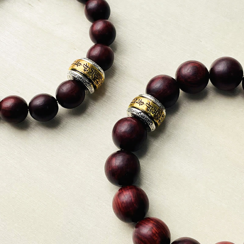 KarmaRipple's Small Leaf Red Sandalwood Amulet Protection Bracelet p7