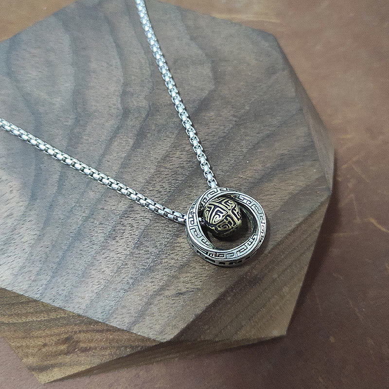 KarmaRipple's Mobius Fortunate Bead Bronze Wealth Pendant Necklace p5