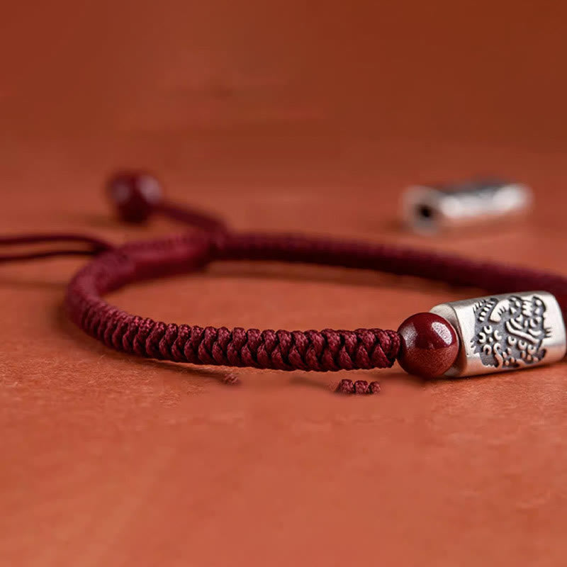 KarmaRipple's 925 Sterling Silver 12 Chinese Zodiac Cinnabar String Bracelet p18