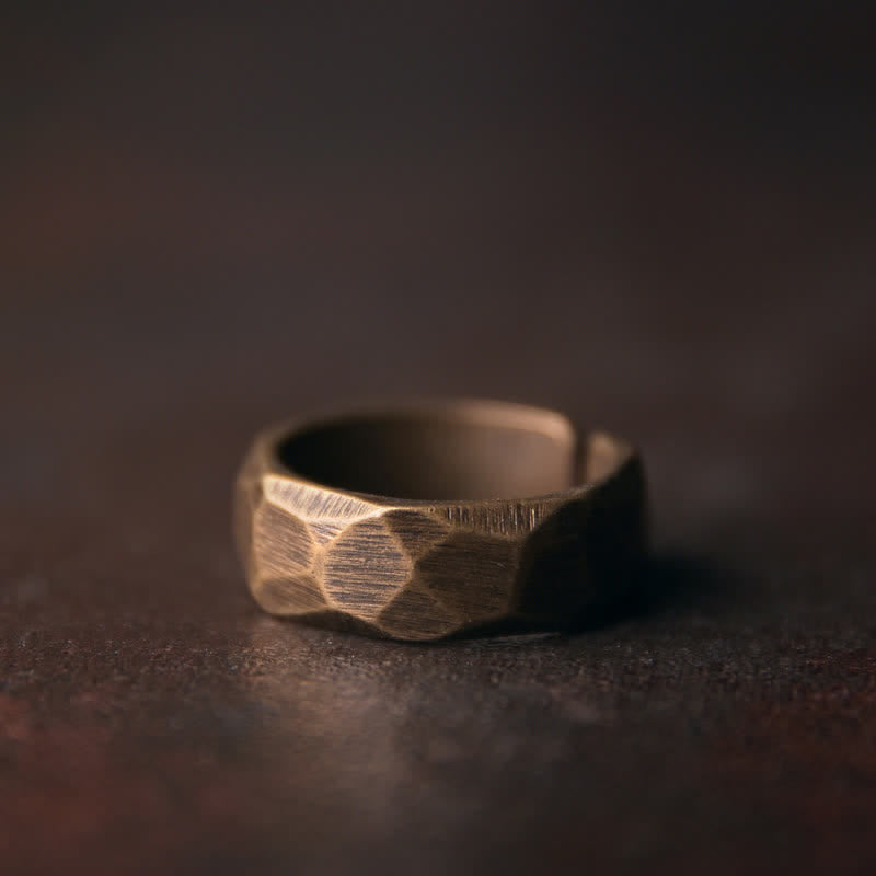 KarmaRipple's Tibetan Simple Design Bronze Wealth Ring p27