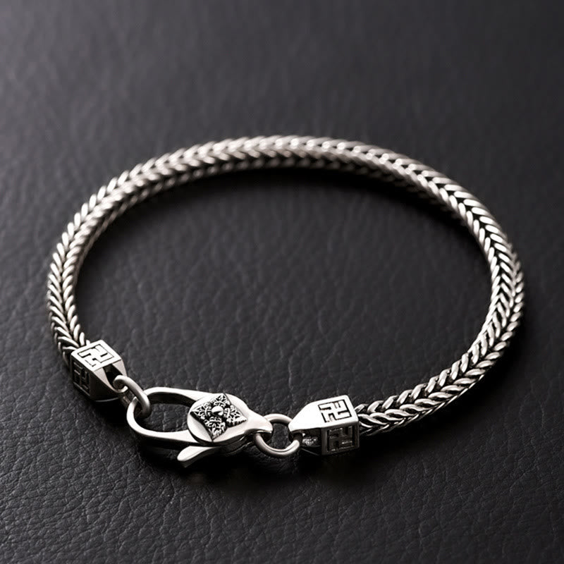KarmaRipple's Tibetan Double Dorje Vajra Swastika Spiritual Power Chain Bracelet p1
