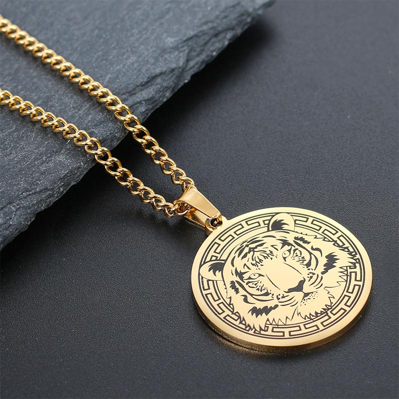 KarmaRipple's Animal Titanium Steel Chain Pendant Protection Necklace p18